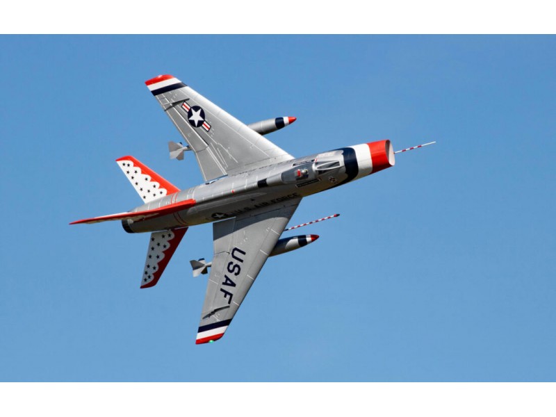 Flex - F-100D SUPER SABRE 90MM EDF SUPER PNP - Silver